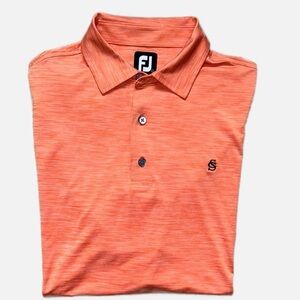 FootJoy Men's Size L Orange Golf Polo Shirt